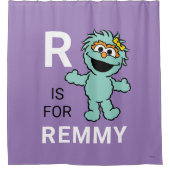 Rideaux De Douche Rue Sésame | R est pour Rosita | Ajouter Votre Nom (Devant)