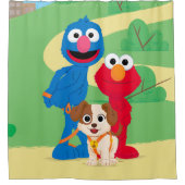 Rideaux De Douche Rue Sésame | Tango Avec Grover & Elmo (Devant)