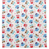 Rideaux De Douche Rue Sésame | Tango, Elmo et Motif Grover (Devant)