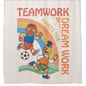 Rideaux De Douche Rue Sésame | Travail d'équipe Ernie & Bert (Devant)