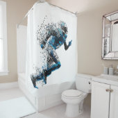 Rideaux De Douche Rugby, rugby, rugby, rugby, rugby (En situation)