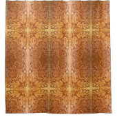 Rideaux De Douche Rustic brown cowboy fashion western leather (Devant)