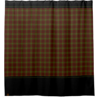 Rideaux De Douche Rustic Inn Douche rideaux tissu avec finition noir