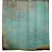 Rideaux De Douche Rustique Antique Farmhouse Style Turquoise Faux La (Devant)