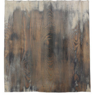 Rideaux De Douche rustique, porté, bois, brun, mur, cru, pays, chic