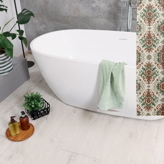Rideaux De Douche Rustique Traditionnel Clair
