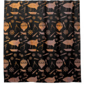 Rideaux De Douche Rusty Steampunk Airships Thème (Devant)