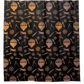 Rideaux De Douche Rusty Steampunk Balloon Thème (Devant)