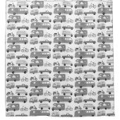 Rideaux De Douche RV Campervan Vanlife Motorhome Trailer Gris (Devant)