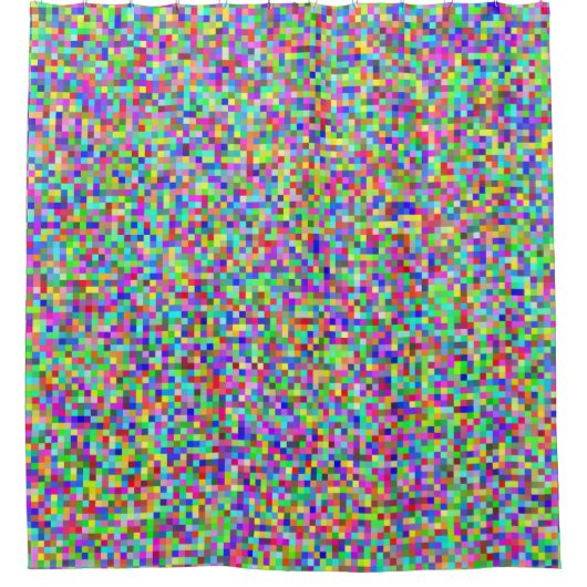 Rideaux De Douche RVB Pixelated Abstrait (Devant)