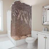 Rideaux De Douche sable Brown (En situation)