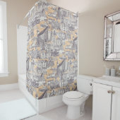 Rideaux De Douche Sable de mulet Falmouth toile (En situation)