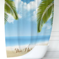 Sable de Plage et Palmiers de l'Océan Monogramme