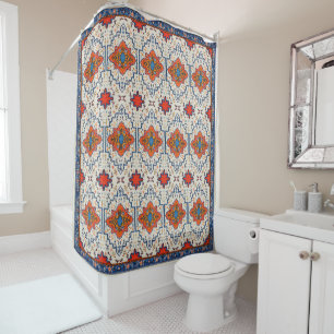 Rideaux De Douche Sables du temps : Patrimoine Boho Art marocain