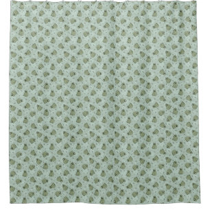 Rideaux De Douche Sage Bubble Frogs - laurier vert enfants motif.