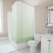 Rideaux De Douche Sage doux et Gradets blancs (En situation)