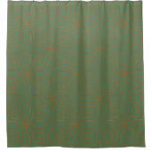 Rideaux De Douche Sage Green Boho Motif tribal Olive Green (Devant)