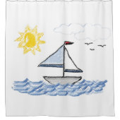 Rideaux De Douche Sailboat (Devant)