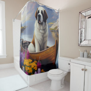 Rideaux De Douche Saint Bernard à la pagaie : Une aventure Pittoresq