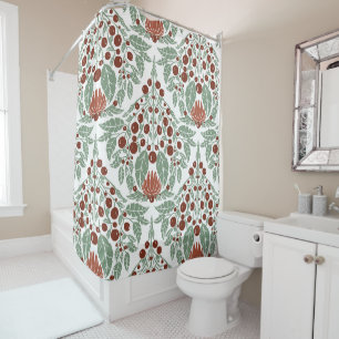 Rideaux De Douche Saint-Jacques Vintage-botanique Art nouveau