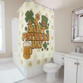 Rideaux De Douche Saint Patrick de la décennie 1970 (En situation)