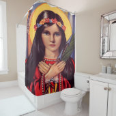 Rideaux De Douche Saint Philomena (En situation)