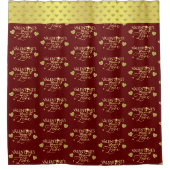 Rideaux De Douche Saint-Valentin Calligraphie Rouge (Devant)