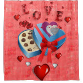 Rideaux De Douche Saint Valentin Douche rideau, Amour (Devant)