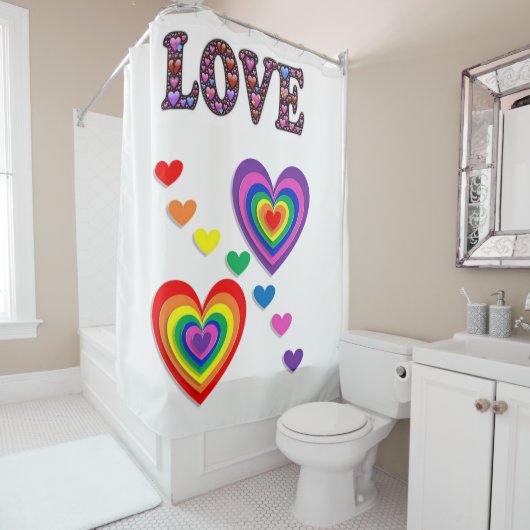 Rideaux De Douche Saint Valentin Douche rideau, Amour (En situation)