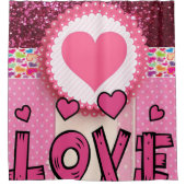 Rideaux De Douche Saint Valentin Douche rideau, Amour (Devant)