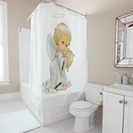 Rideaux De Douche Saint Valentin Douche rideau, Ange (En situation)