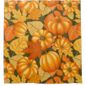 Rideaux De Douche Saison d'automne Halloween Citrouille Motif (Devant)