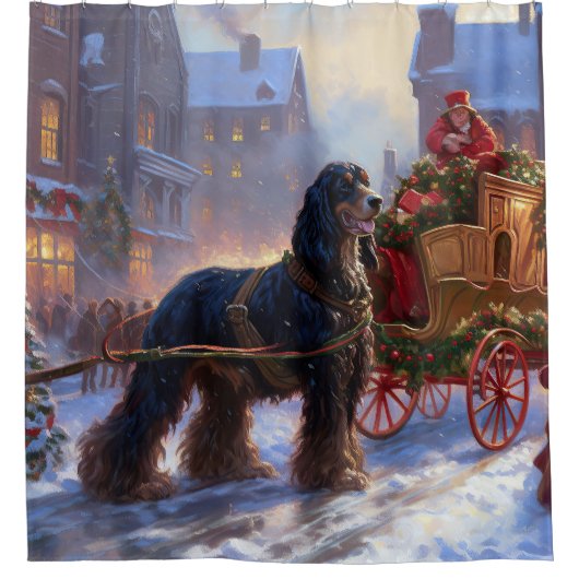 Rideaux De Douche Saison de Noël Cocker Spaniel (Devant)