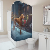 Rideaux De Douche Saison de Noël de Vizsla (En situation)