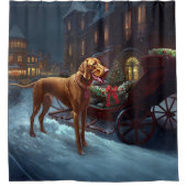 Rideaux De Douche Saison de Noël de Vizsla (Devant)