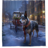 Rideaux De Douche Saison de Noël des bovins australiens (Devant)