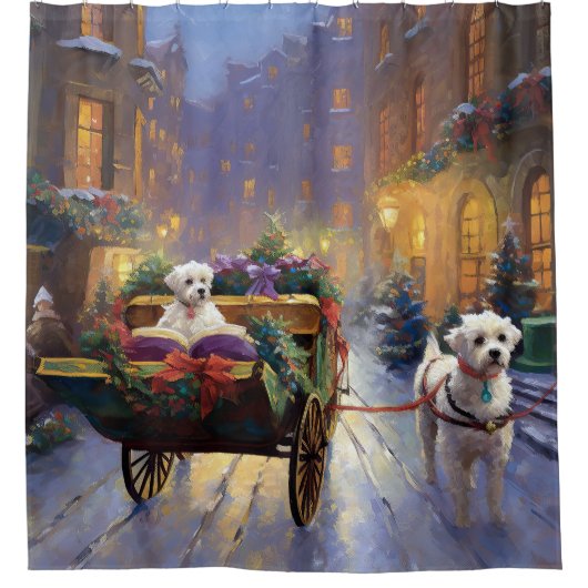 Rideaux De Douche Saison de Noël maltaise (Devant)