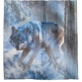 Rideaux De Douche SAISON DU Loup gris DU LOUP (Devant)