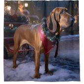 Rideaux De Douche Saison Festive de Noël de Bloodhound (Devant)