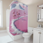 Rideaux De Douche Salines roses en bonaire (En situation)