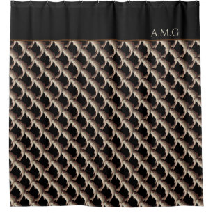 Rideaux De Douche Salle de bain moderne Black Fly Fishing Rainbow Tr