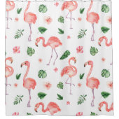 Rideaux De Douche Salle de bain Tropical Pink Flamingo (Devant)