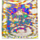 Rideaux De Douche Salle de bains Justice Tarot Card (Devant)