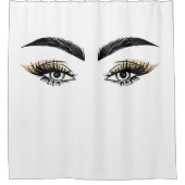 Rideaux De Douche Salon de beauté Pretty Eyes Maquillage Cils (Devant)