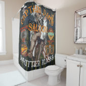 RIDEAUX DE DOUCHE SALOON WHITTIER ALASKA DU CAPITAINE DAN (En situation)