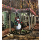 Rideaux De Douche Salutations Snowman (Devant)