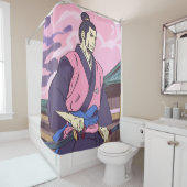 Rideaux De Douche samouraï (En situation)