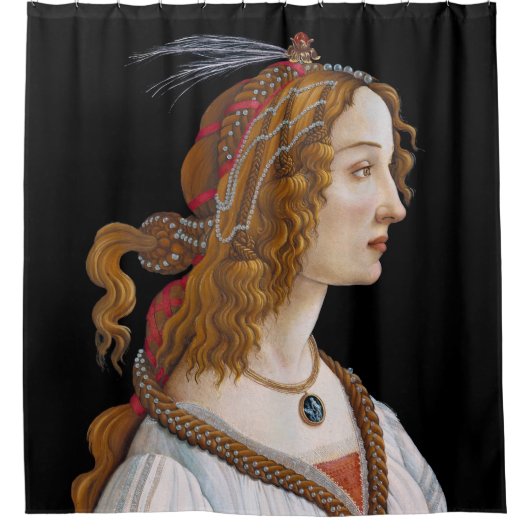 Rideaux De Douche Sandro Botticelli - Portrait de Simonetta Vespucci (Devant)