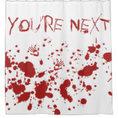 Rideaux De Douche Sang trempé main sanglante Imprimer Halloween (Devant)