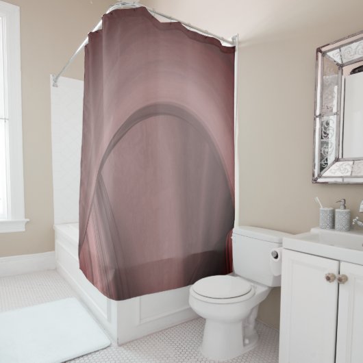 Rideaux De Douche Sangria subtile (En situation)